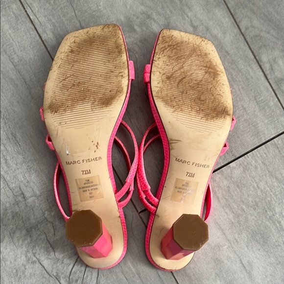 MARC FISHER Colorful Strappy Heeled Sandals, Size 7.5 - Picture 8 of 9